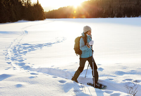 Snowshoeing on High Star Ranch